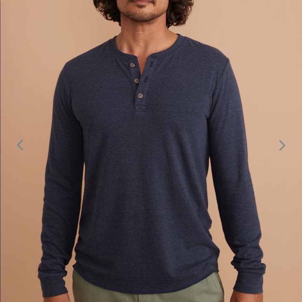 Marine Layer, Men’s Blue Henley
